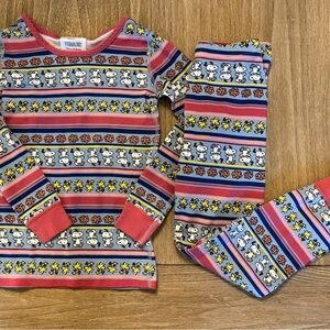 Hannah Andersson Peanuts organic cotton pajamas snoopy- girls size 110cm/5